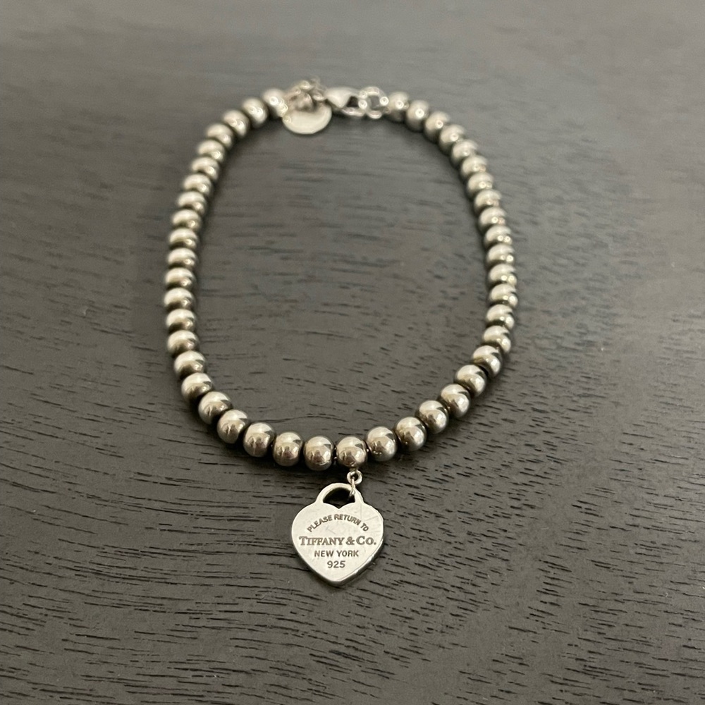 Tiffany&Co Heart Tag beaded bracelet